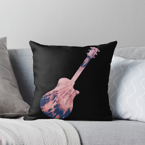 Item preview, Peach Bleach Tie Dye Dreadnought Acoustic Guitar designed and sold by ILoveTieDye.