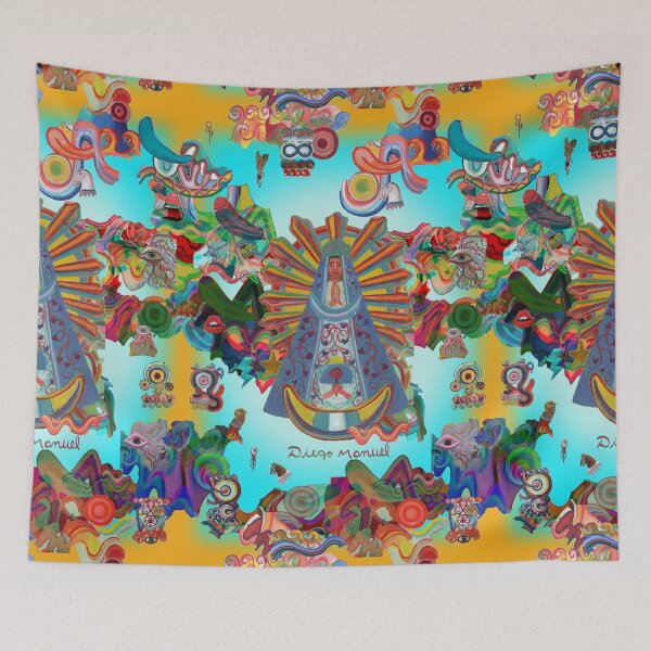 Item preview, Virgin of Lujan and graffitis designed and sold by Diego Manuel Rodriguez.