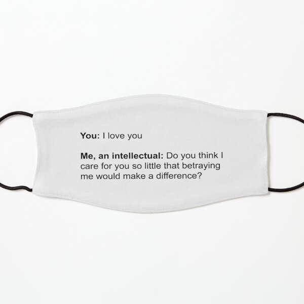 Quality Love Confession Kids Mask