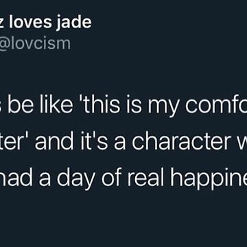Artwork thumbnail, bitches be like this is my comfort character and its a character who hasnt had a day of real happiness in years by ssbb2