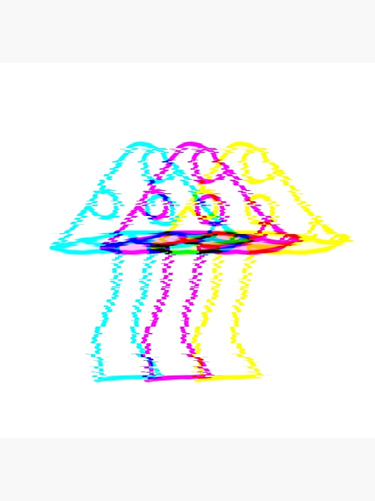 "Mushroom glitch" Poster by Buttercupcute Redbubble