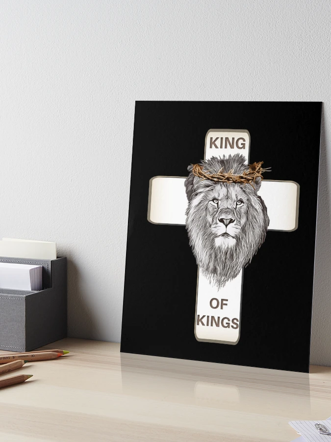 King Of Kings - A Cross, A Lion With a Crown of Thorns.