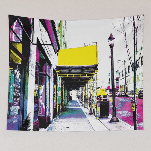 Item preview, sidewalk scene designed and sold by rclsivcreative.