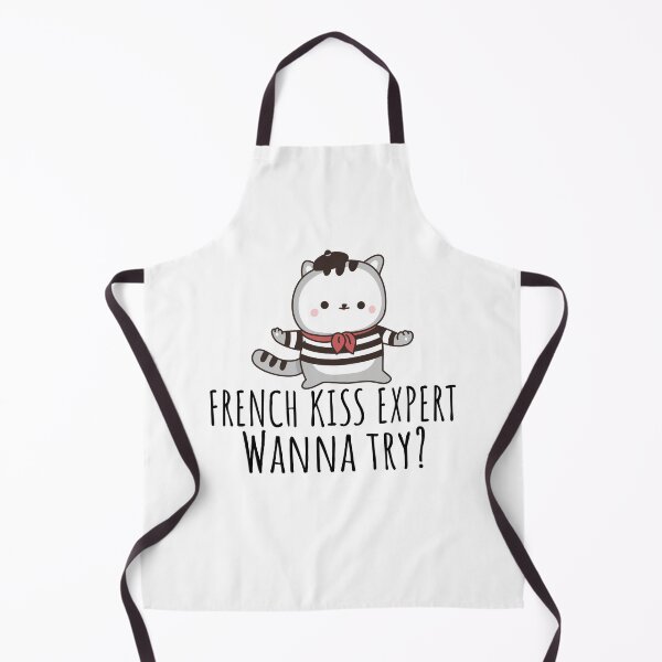 Item preview, French Kiss Expert Wanna Try? - Cute French Cat designed and sold by Sansmalice.