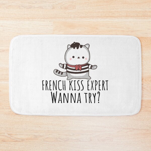Item preview, French Kiss Expert Wanna Try? - Cute French Cat designed and sold by Sansmalice.