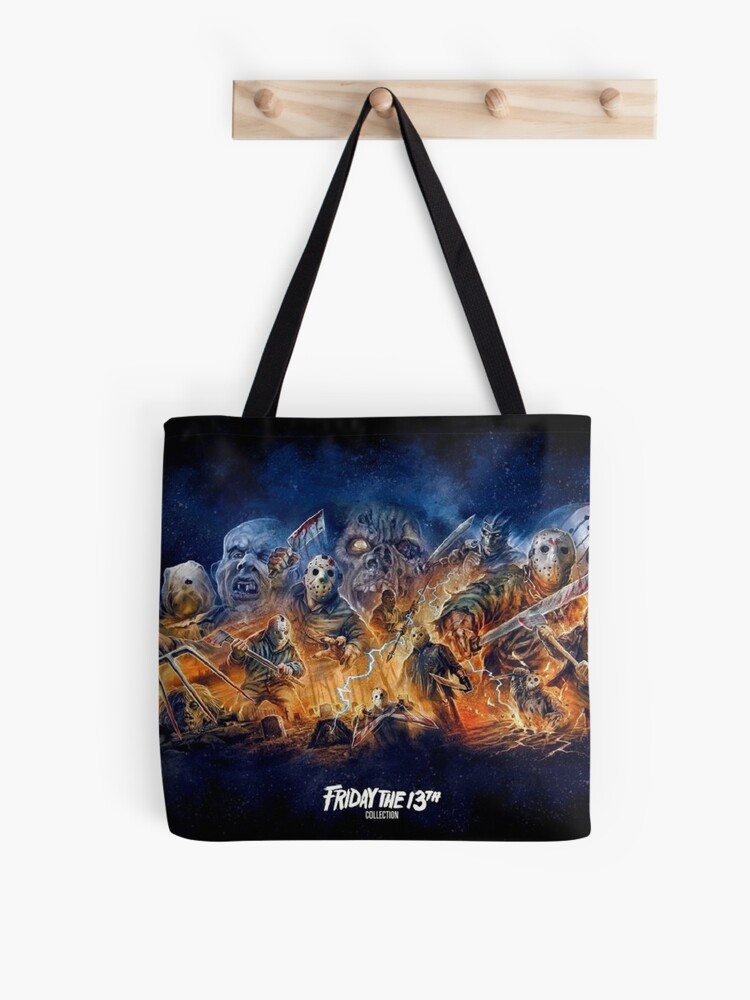 Jason Voorhees Horror store Movie Bag, Jason Voorhees I Love Camping Rattan Bag, Halloween Bag. This Is Perfect Gift For Fans And Loved Ones!