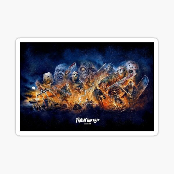 Item preview, Friday 13th collection art horror movie Jason  designed and sold by Printeddesignzz.