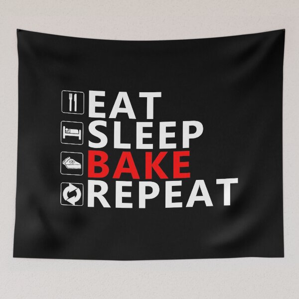 Item preview, Eat Sleep Bake Repeat designed and sold by equiliser.