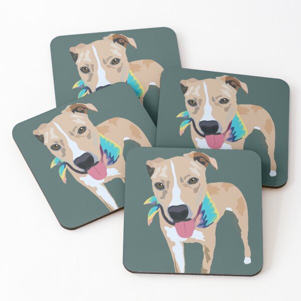 Item preview, Handsome Lab Pittie Print (Theo) designed and sold by pawprintsbysher.