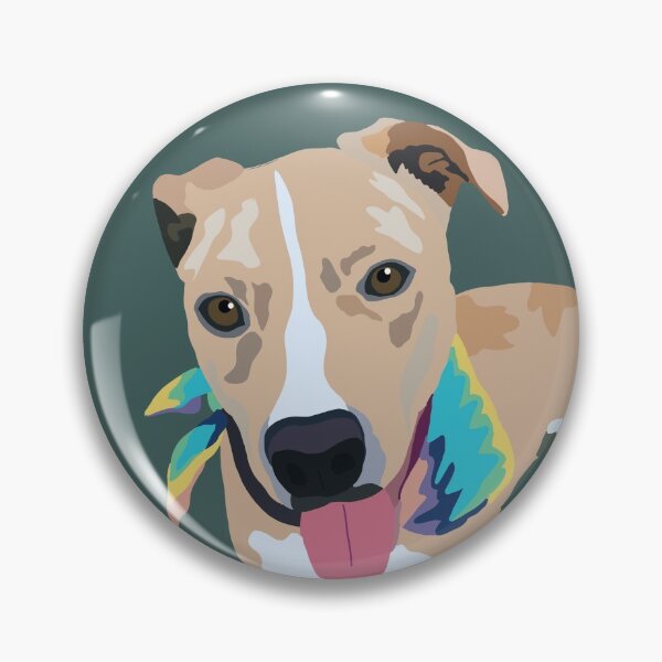 Item preview, Handsome Lab Pittie Print (Theo) designed and sold by pawprintsbysher.