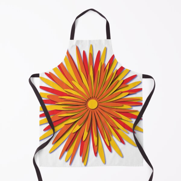 Item preview, Messy flower blossom with stacked cut out paper effect designed and sold by StickersbyVW.