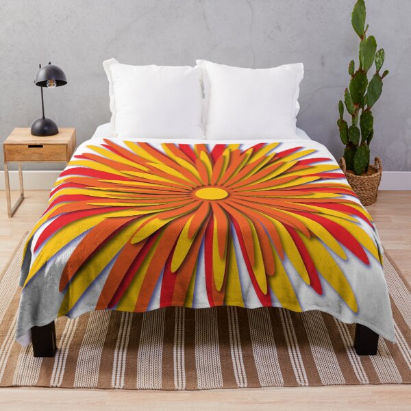 Item preview, Messy flower blossom with stacked cut out paper effect designed and sold by StickersbyVW.
