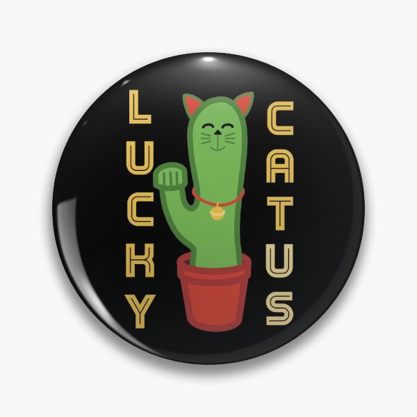 Item preview, Catus Lucky Cat and Cactus Pun designed and sold by Funful.