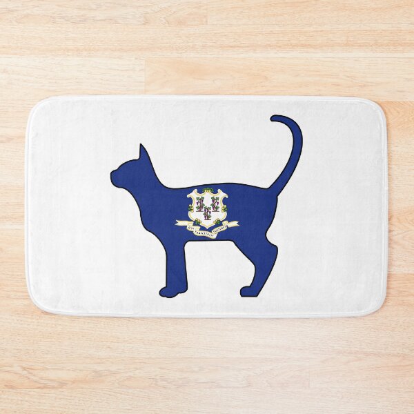 Item preview, State of Connecticut  Flag for Cat Lovers designed and sold by Gsallicat.
