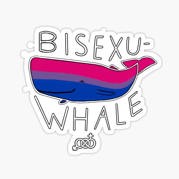 Bisexual Pun: Bi-sexu-whale Sticker