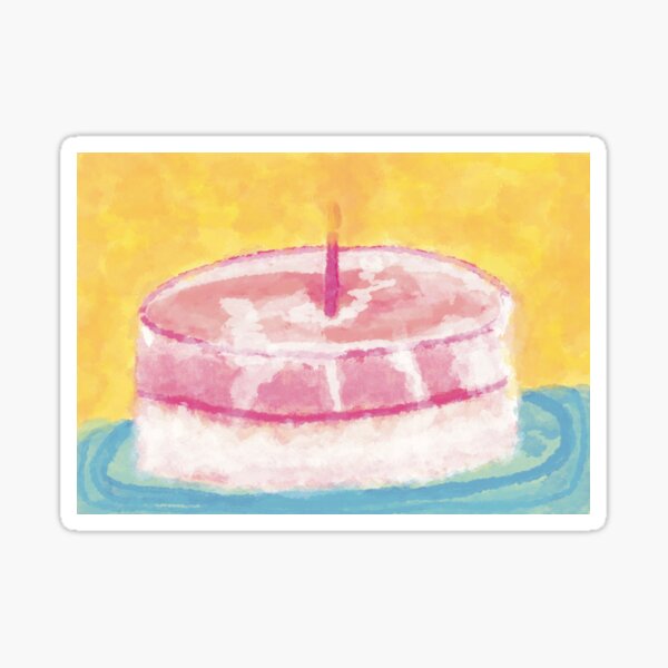Birthday Cake Sticker