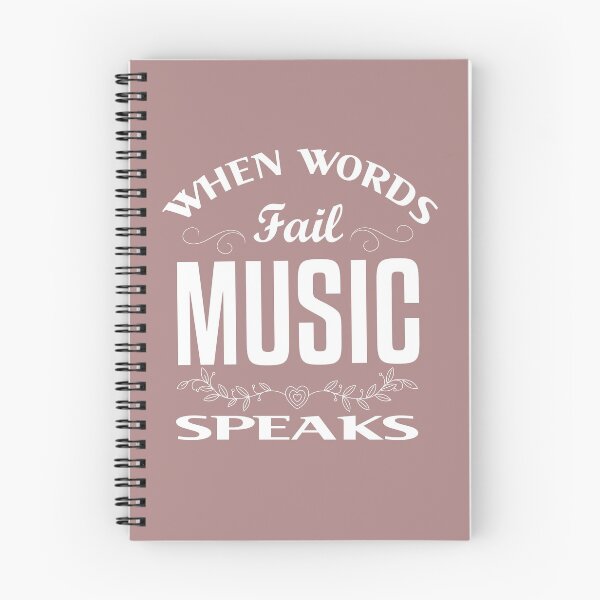 Item preview, When Words Fail Music Speaks designed and sold by YAITPSTORE.