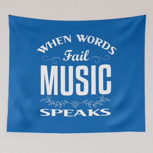Item preview, When Words Fail Music Speaks designed and sold by YAITPSTORE.