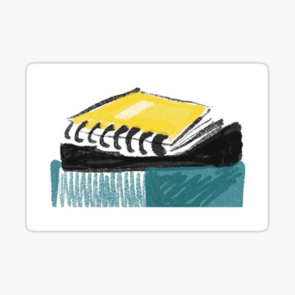 Yellow Notebook Sticker