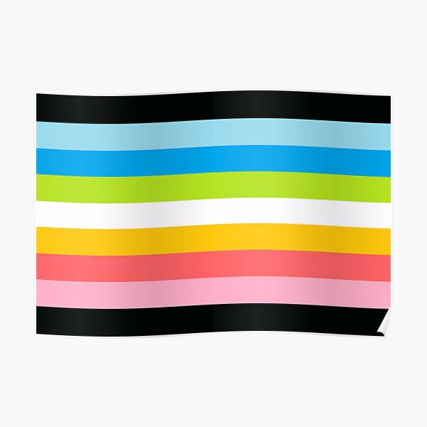 Queer Pride Flag Poster For Sale By Justgottadraw Redbubble