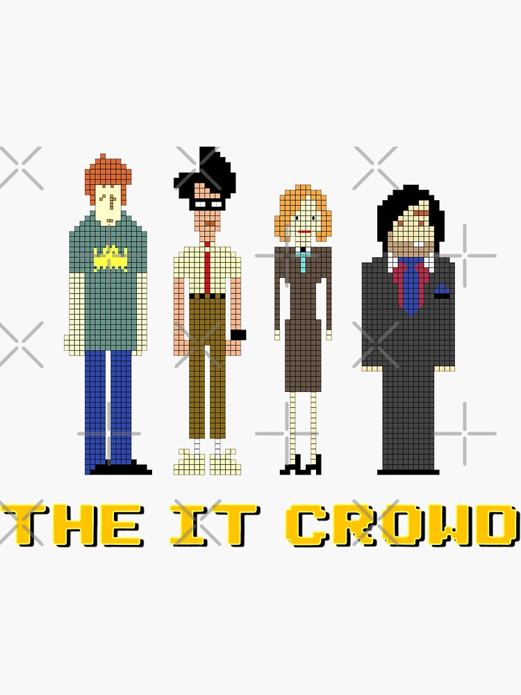 The It Crowd Roy Moss Jen And Douglas Sticker For Sale By