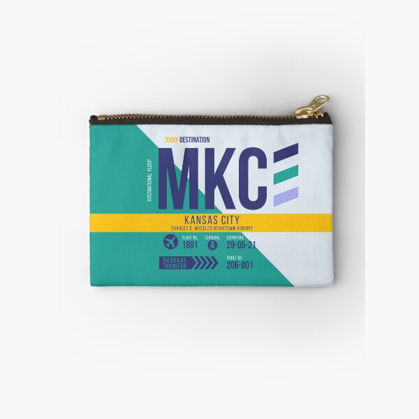 Item preview, Kansas City (MKC) Airport Code Baggage Tag designed and sold by SLAG-Creative.