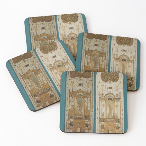 Item preview, Ancient French wall panels, castle, statue, gold, angel designed and sold by Midwest-Goods.