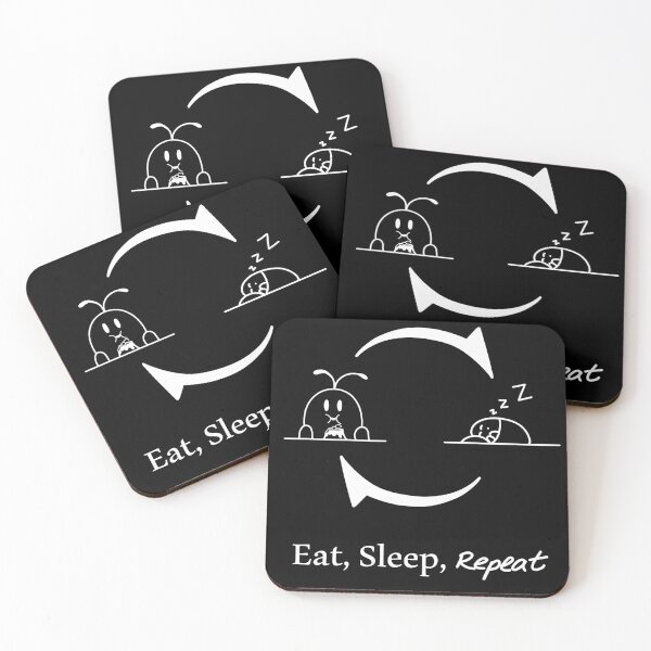 Item preview, Eat, Sleep, Repeat white version designed and sold by Cremestie.
