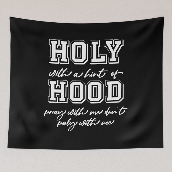 Item preview, Holy with a hint of hood pray with me don't paly with me  t-shirt  designed and sold by Perfectstyles.