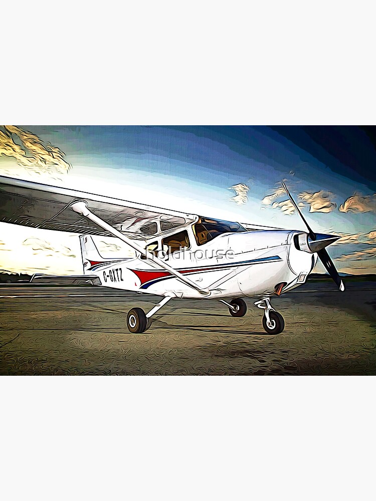 "cessna 172 Aviation Oil painting" Canvas Print for Sale by holdhouse