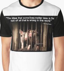 Speciesism - Pigs in a Cage Graphic T-Shirt