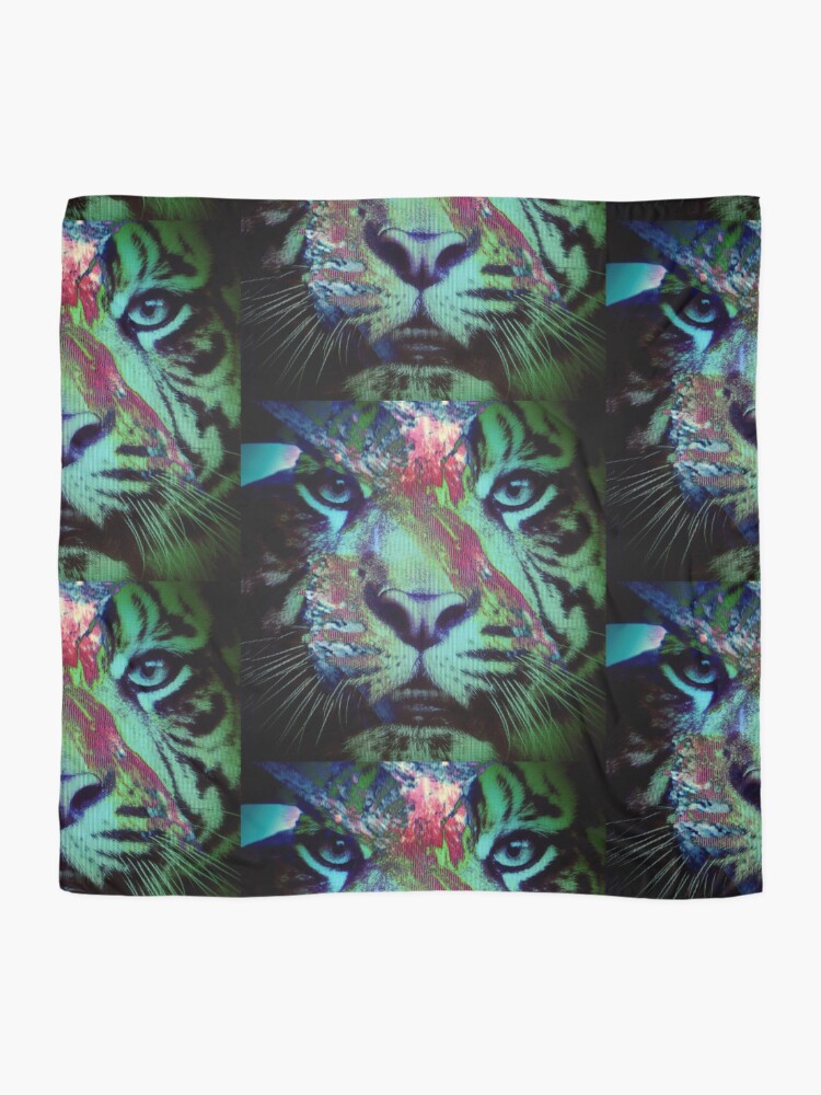 Thumbnail 2 of 3, Scarf, Tiger_8616 designed and sold by AnkhaDesh.