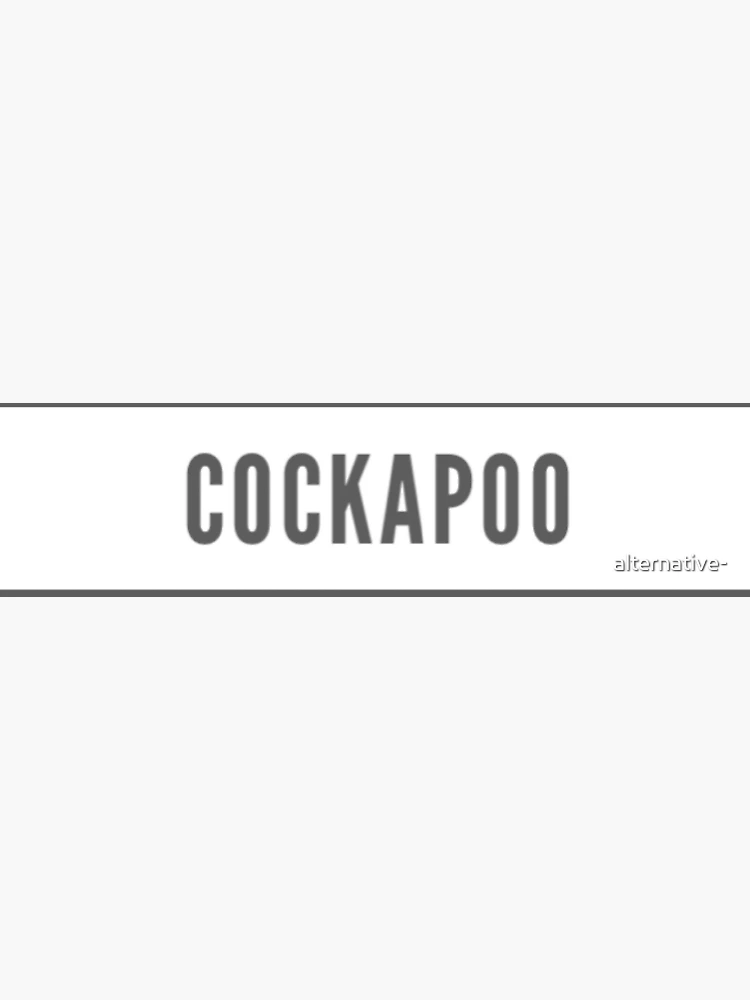 Thumbnail 2 of 2, Postcard, Cockapoo - light logo designed and sold by alternative-.