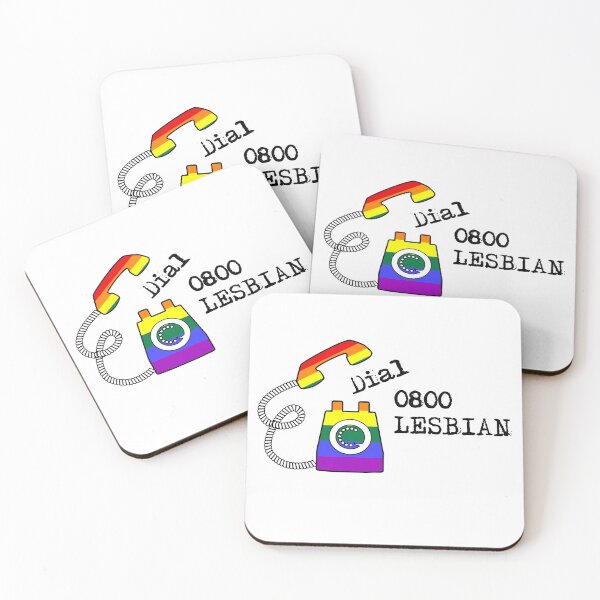 Item preview, Dial 0800-LESBIAN funny LGBTQ design designed and sold by incurablehippie.