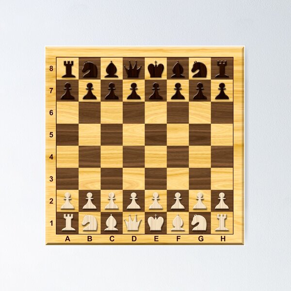 Aperçu de l'œuvre Échiquier en bois avec des figures. créée et vendue par EEgnat.