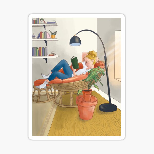Item preview, Serene Reading Scene designed and sold by JillianKArt.