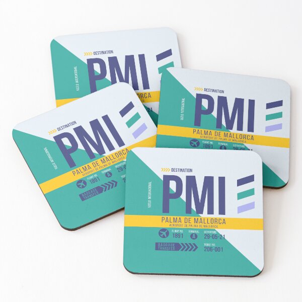 Item preview, Palma de Mallorca (PMI) Airport Code Baggage Tag designed and sold by SLAG-Creative.