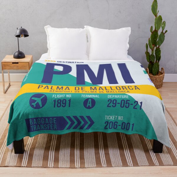 Item preview, Palma de Mallorca (PMI) Airport Code Baggage Tag designed and sold by SLAG-Creative.
