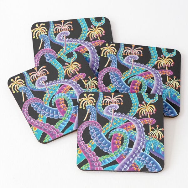 Item preview, Tentacles with Sea Flowers designed and sold by HeatherNafeArt.