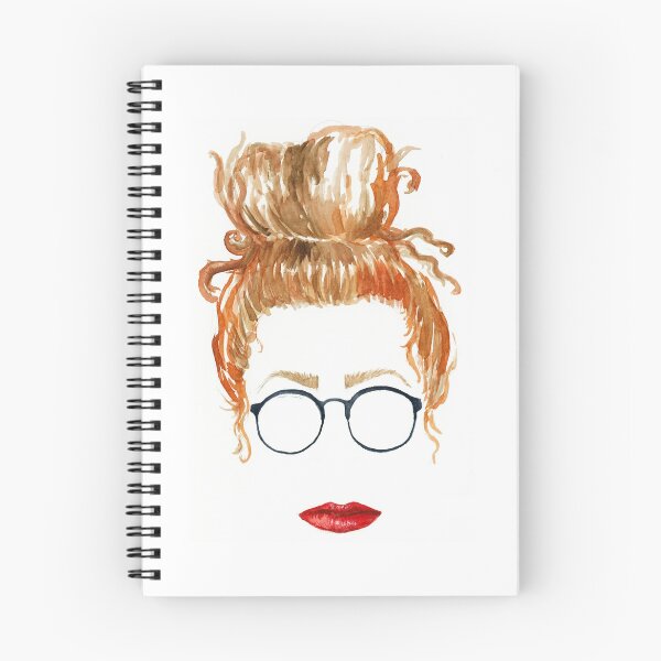 Item preview, Top Knot with Red Hair designed and sold by sarahvogelart.
