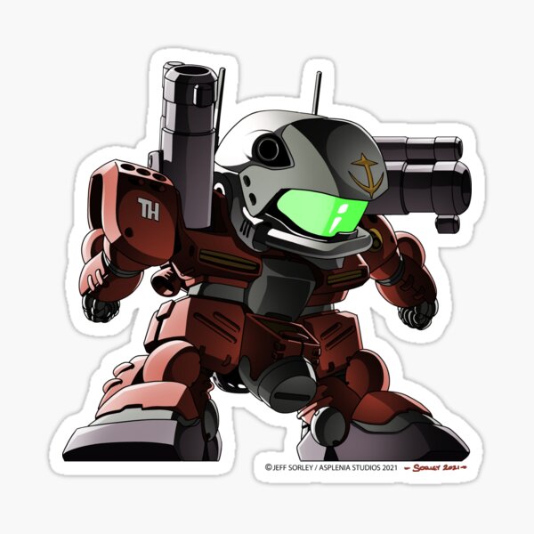 Sd Guncannon Mass Production Type Sticker For Sale By Aspleniastudioz Redbubble