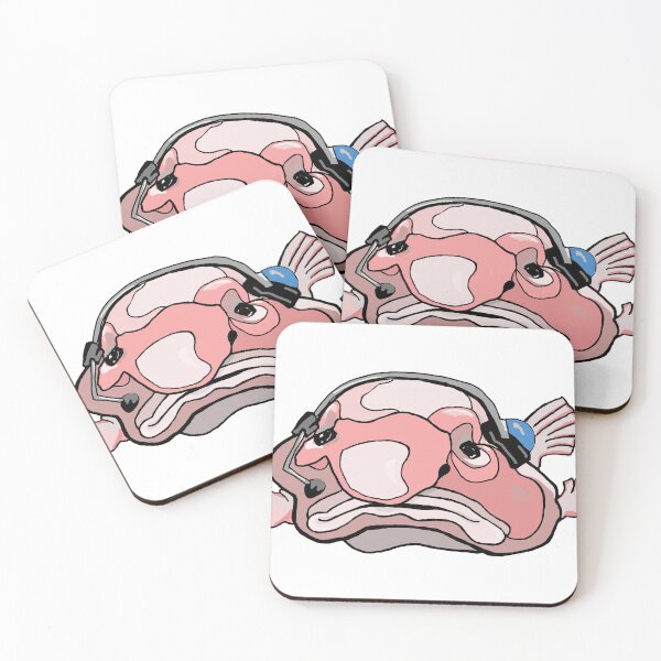 Item preview, Blob fish with a blue headset designed and sold by RRSsketch.