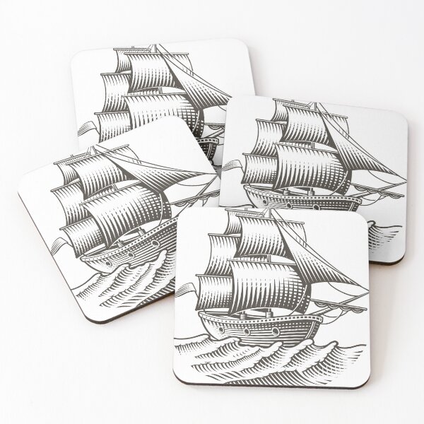 Item preview, Isolated Ship Inside The Ocean designed and sold by OnlyPrint20.