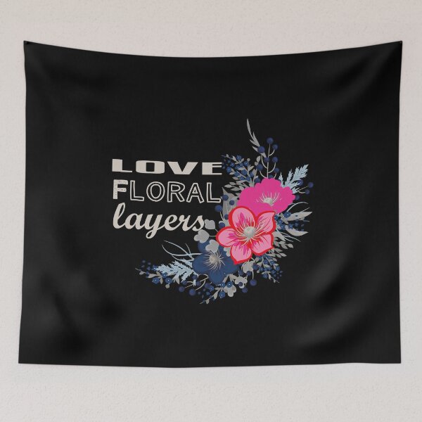 Item preview, Love Floral Layers designed and sold by YAITPSTORE.