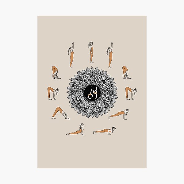 Item preview, Sun salutation Mandala designed and sold by sierratruong.