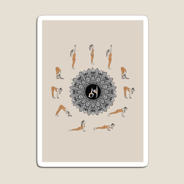 Item preview, Sun salutation Mandala designed and sold by sierratruong.