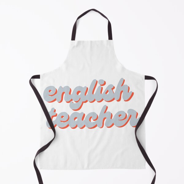Item preview, English Teacher Sticker in light blue & Orange designed and sold by WildeandCo.