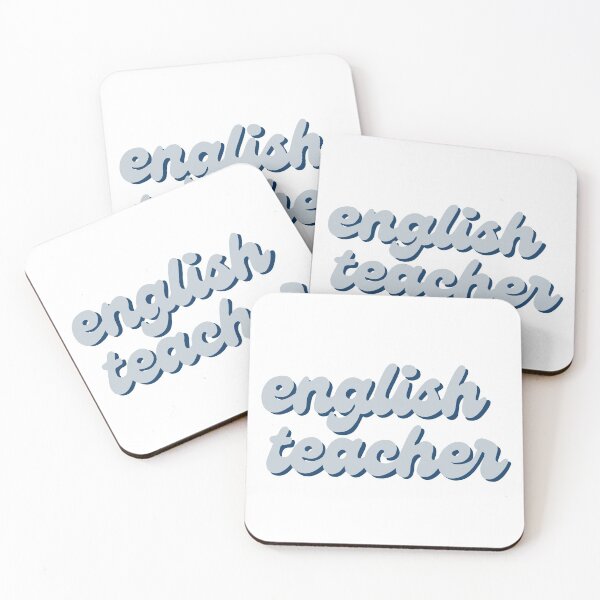 Item preview, English Teacher Sticker in light blue  designed and sold by WildeandCo.