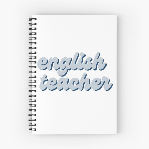 Item preview, English Teacher Sticker in light blue  designed and sold by WildeandCo.