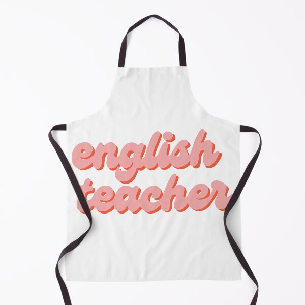 Item preview, English Teacher Sticker in light pink designed and sold by WildeandCo.